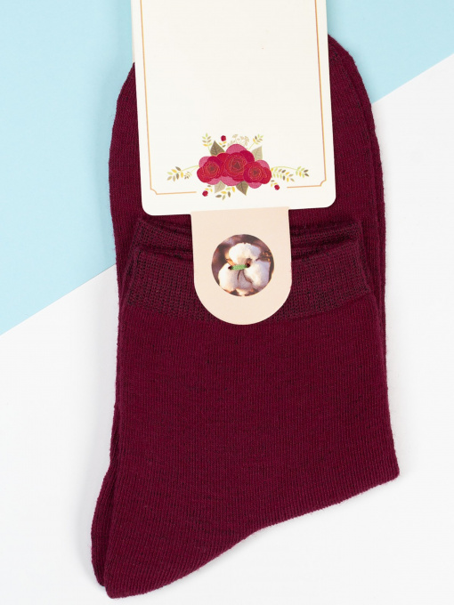 Шкарпетки та гольфи ISSA Plus модель NS-270_burgundy Фото