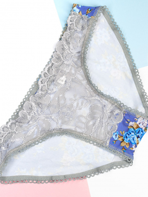 Нижня білизна ISSA Plus модель BL2-662_bluegrey Фото