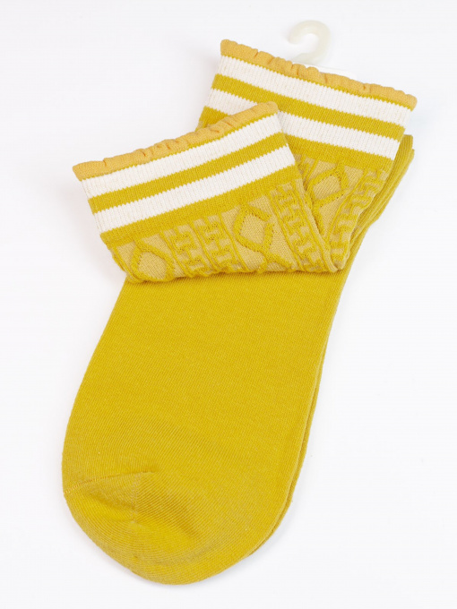 Шкарпетки та гольфи ISSA Plus модель NS-288_mustard Фото