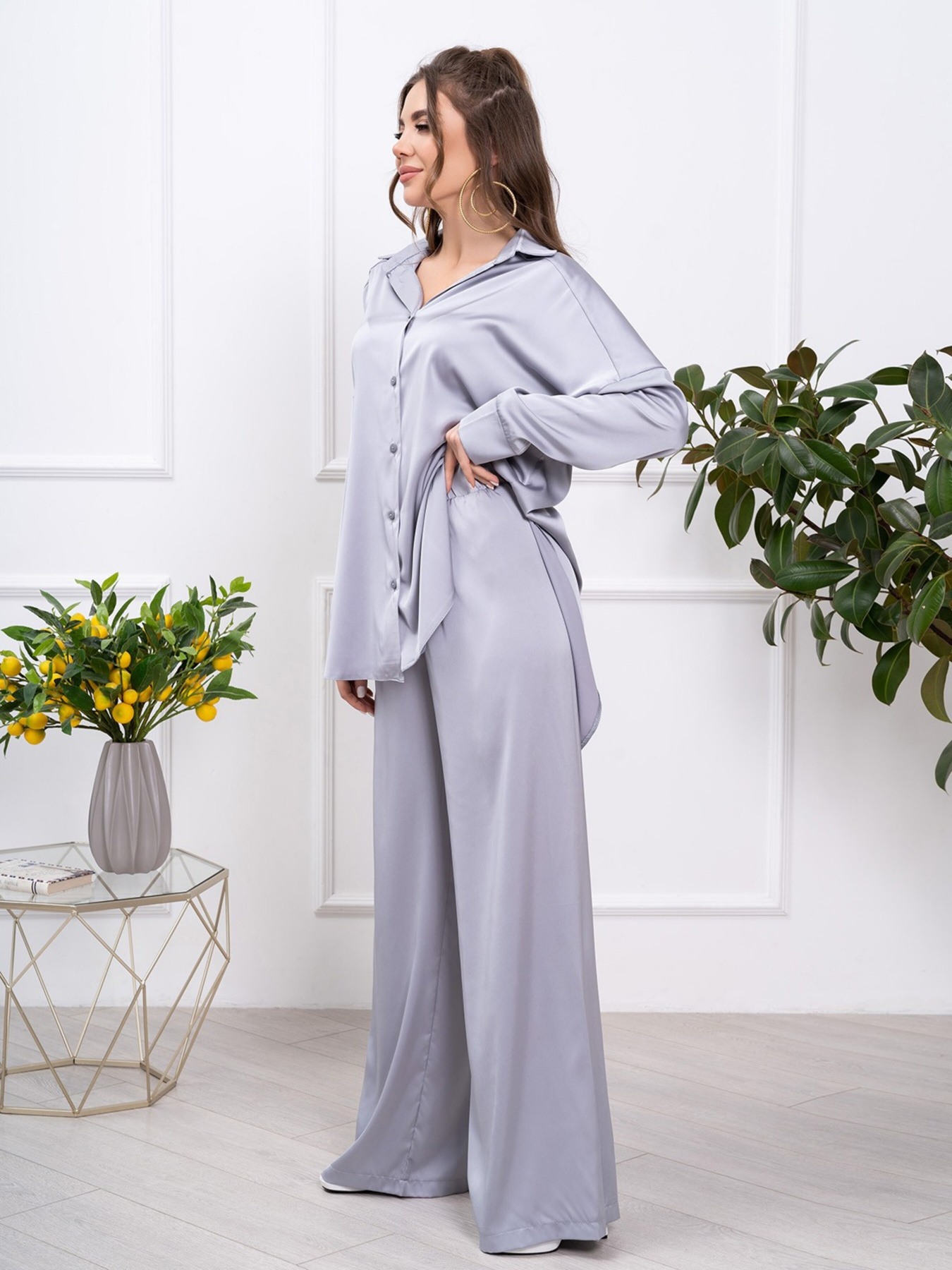 Костюми ISSA Plus модель 13782_grey Костюми ISSA Plus модель 13782_grey Фото
