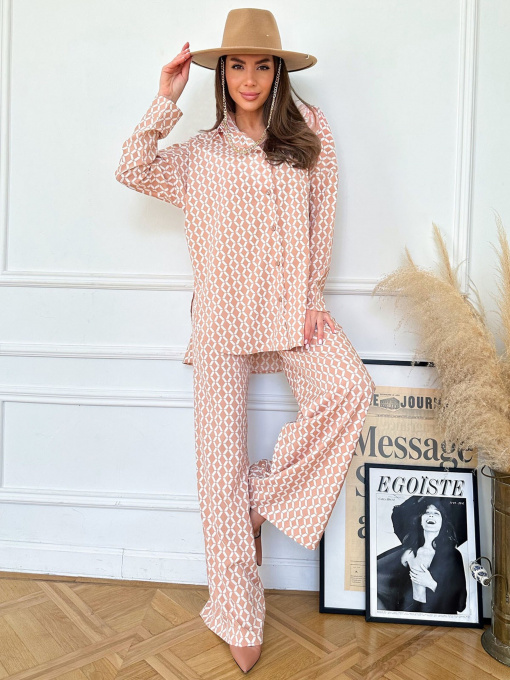 Костюмы ISSA Plus модель 13783_beige Фото