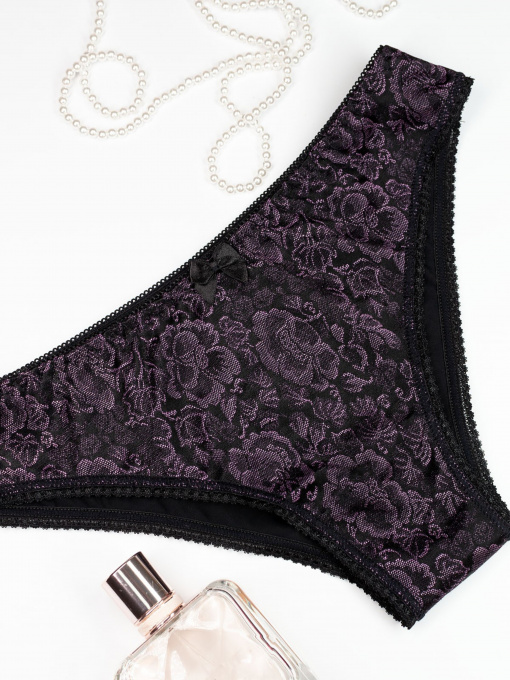 Нижнее белье ISSA Plus модель BL2-710_blacklilac Фото