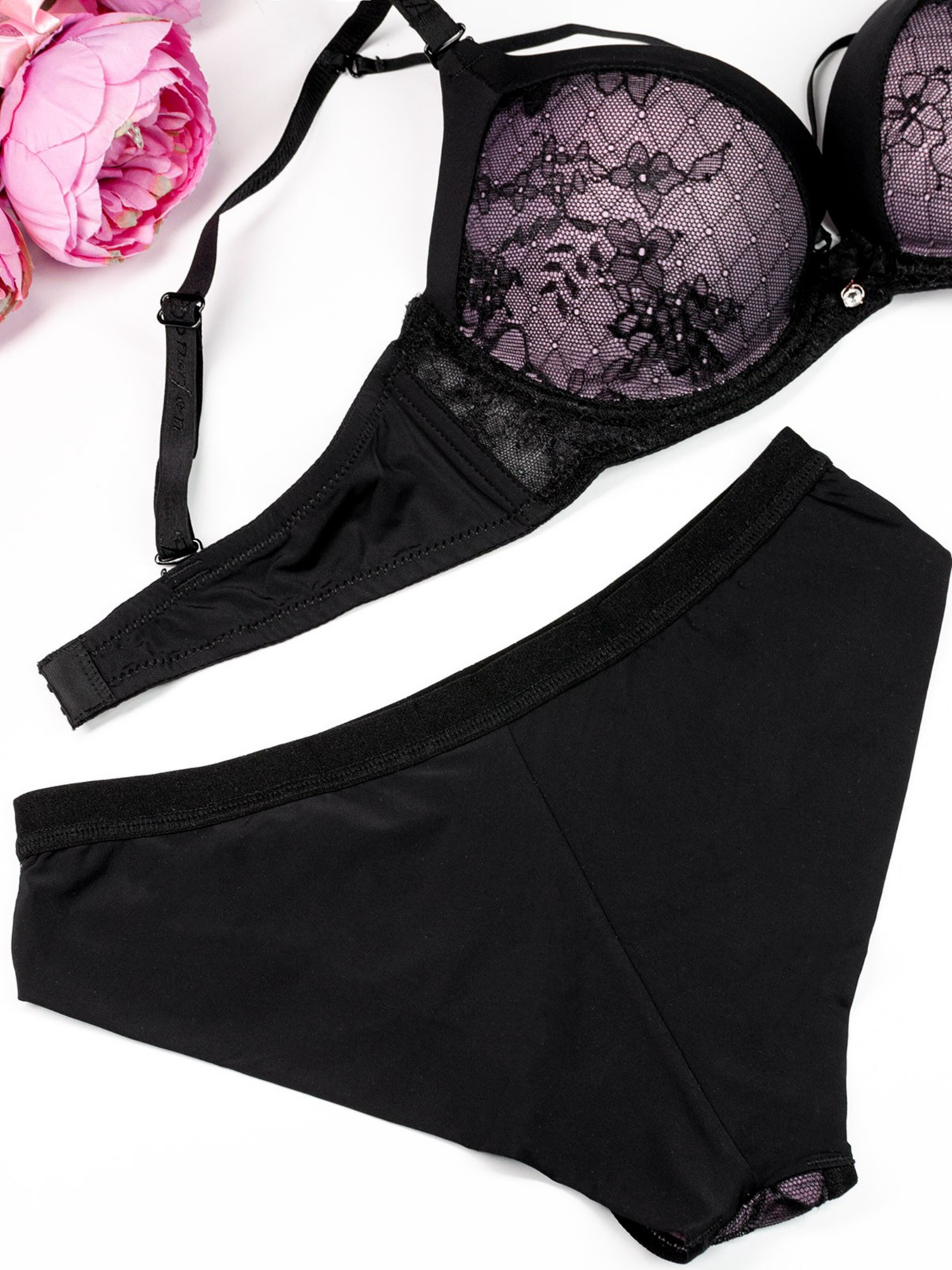 Нижня білизна ISSA Plus модель BL2-726_blacklilac Фото