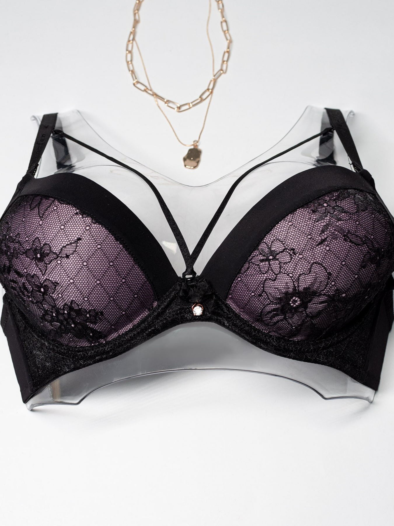 Нижня білизна ISSA Plus модель BL2-726_blacklilac Фото