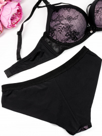 Нижня білизна ISSA Plus модель BL2-726_blacklilac Фото