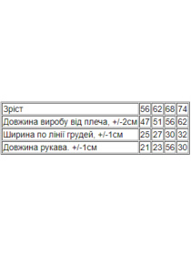 Одяг для немовлят Носи своє модель 9764-034-22-4-bryuzovij Фото