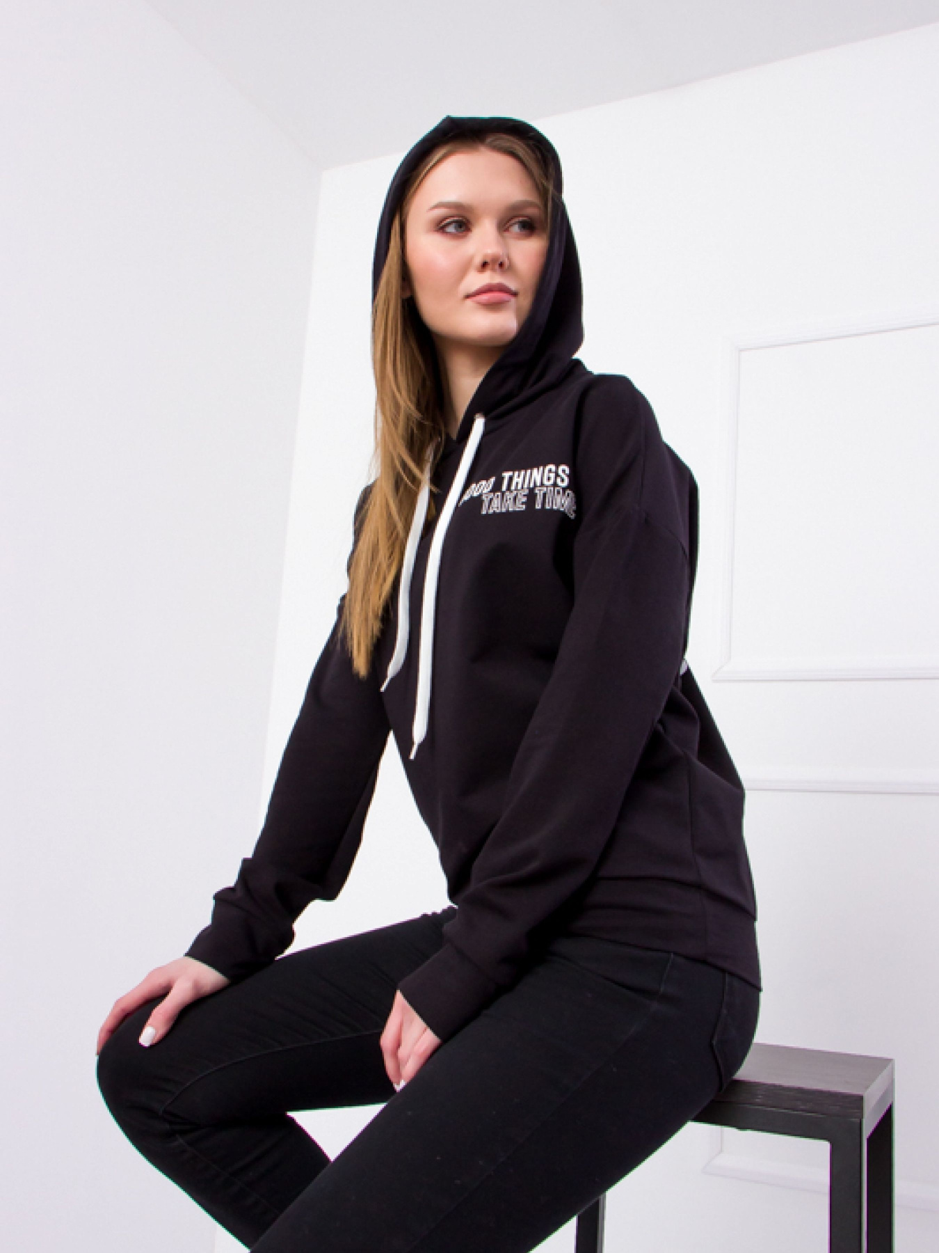 Худи и свитшоты Носи своє модель 8155-057-33-chornij Фото