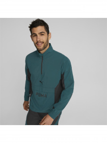 Куртки и дубленки PUMA Fit Woven 1/2 Zip модель 522129 Фото