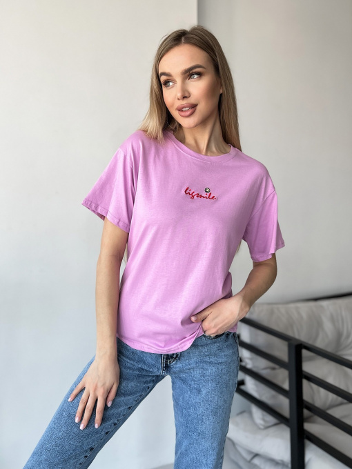 Футболки і поло ISSA Plus модель WN20-421_lilac Фото