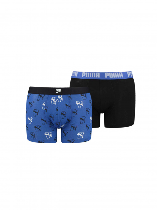 Нижнее белье PUMA Men Cat Aop Boxer 2p модель 938048 Фото