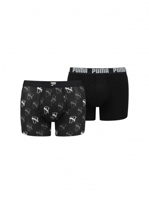 Нижнее белье PUMA Men Cat Aop Boxer 2p модель 938048 Фото