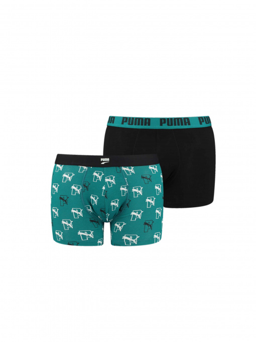 Нижнее белье PUMA Men Cat Aop Boxer 2p модель 938048 Фото