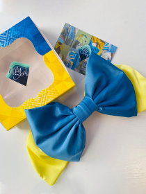 Великий жовто-синій бант. Колекція "Україна" MyScarf модель ba_045 Фото