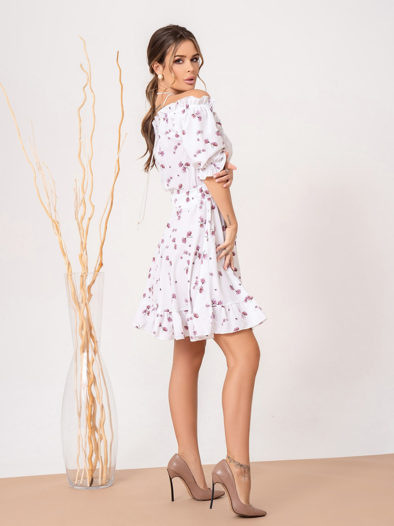 Сукні ISSA Plus модель SA-461_whitepink Сукні ISSA Plus модель SA-461_whitepink Фото