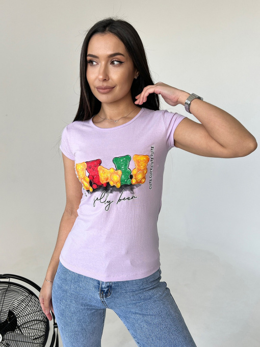 Футболки і поло ISSA Plus модель WN20-438_lilac Фото