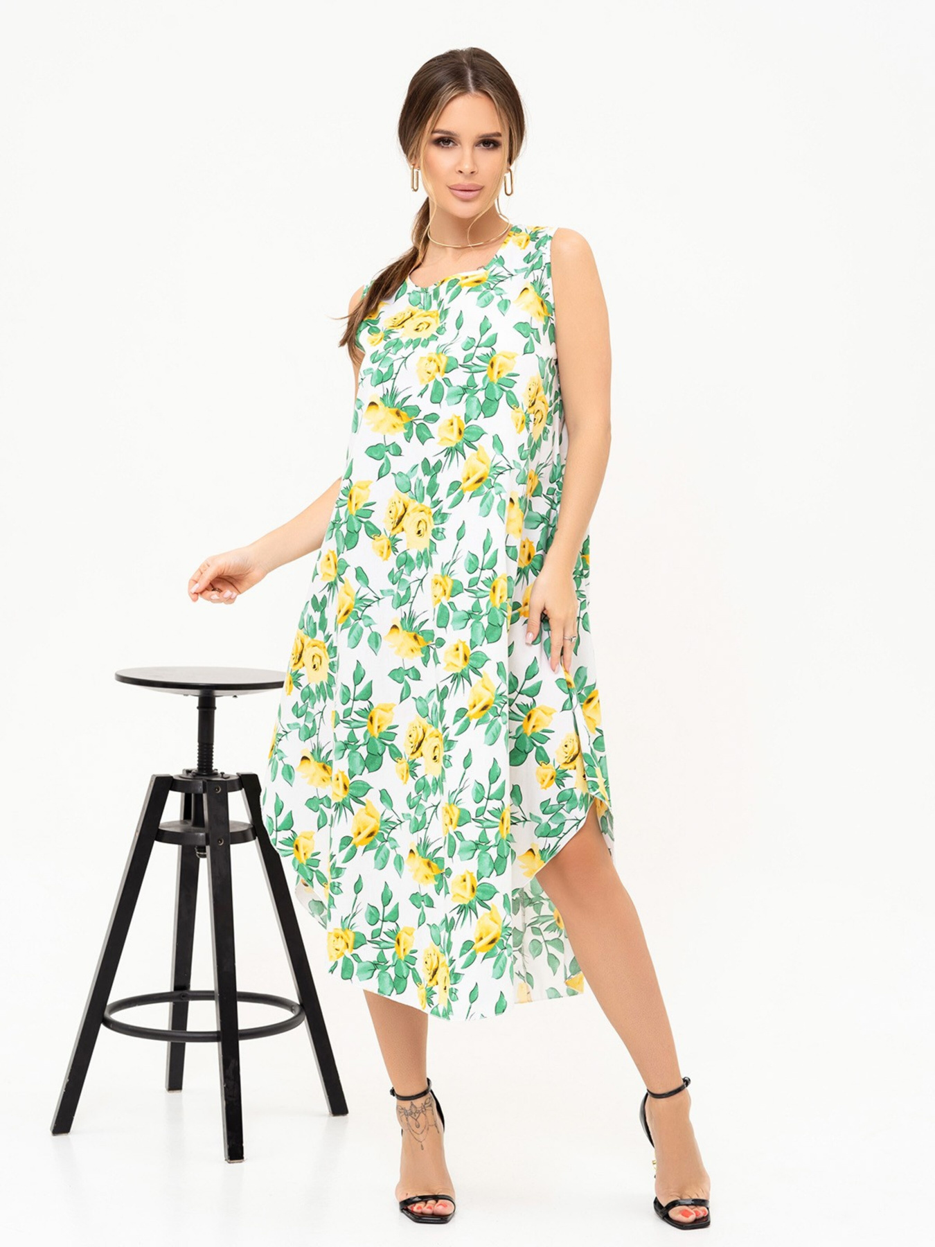 Сукні ISSA Plus модель 13914_whiteyellow Фото