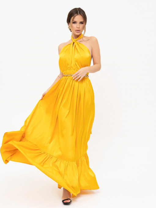 Сукні ISSA Plus модель 13925_mustard Фото