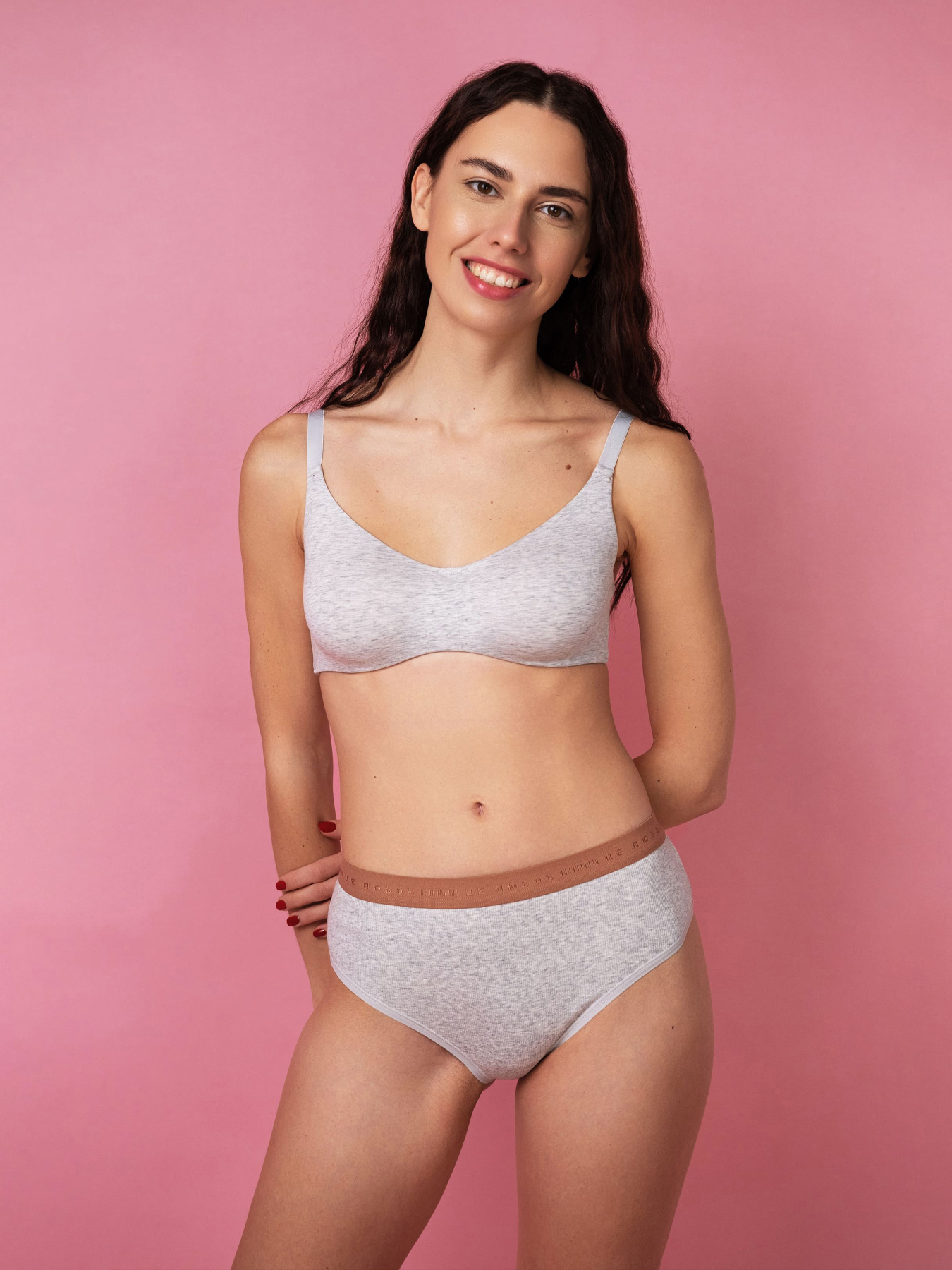 Нижня білизна Brabrabra модель SLZ24501081_Gray_melange Фото