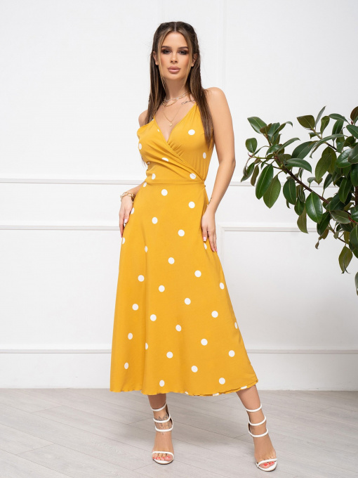 Сукні ISSA Plus модель 13031_mustard Фото