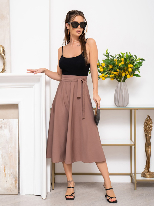 Спідниці ISSA Plus модель 13940_brown Фото