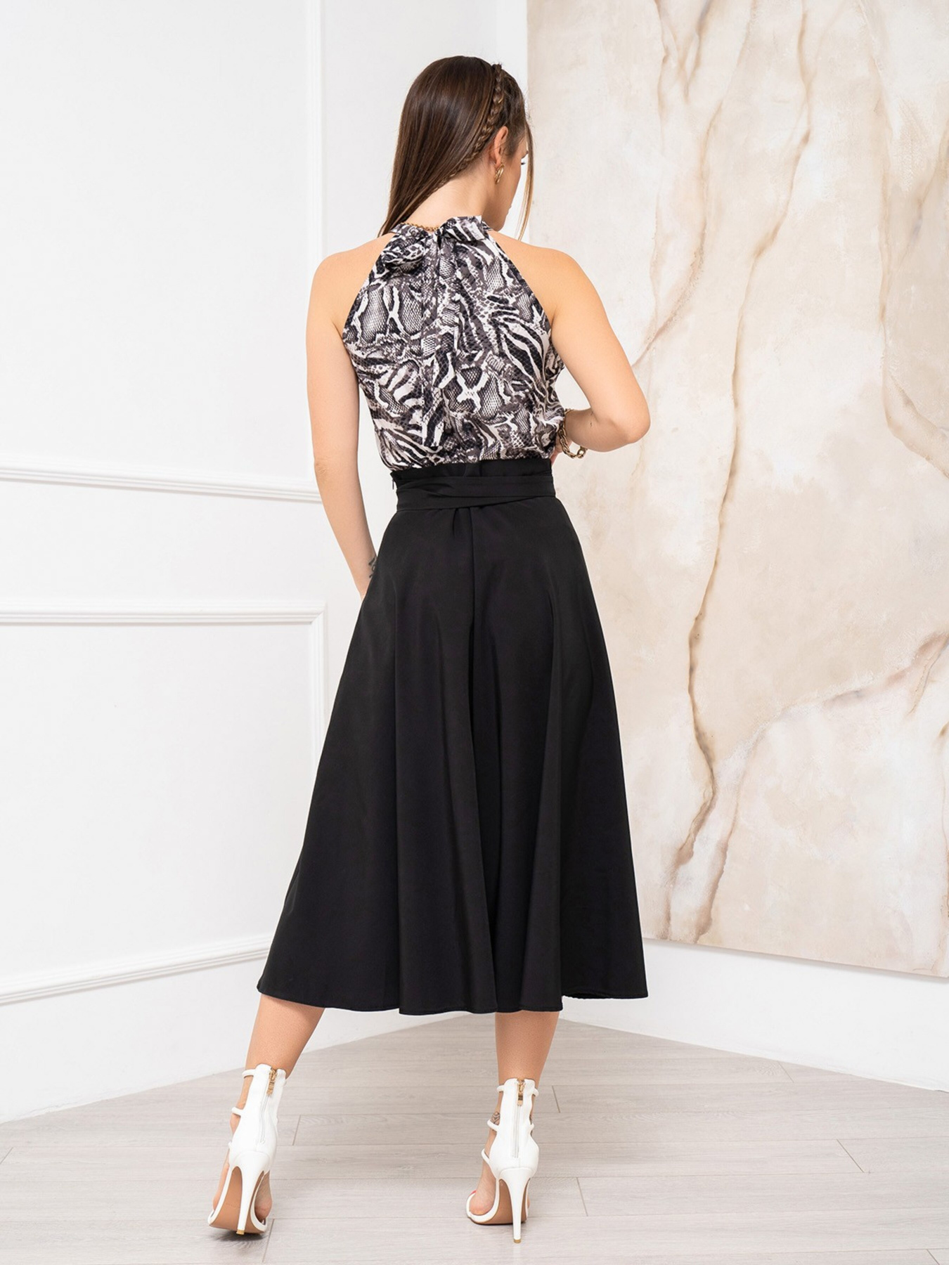 Спідниці ISSA Plus модель 13940_black Фото