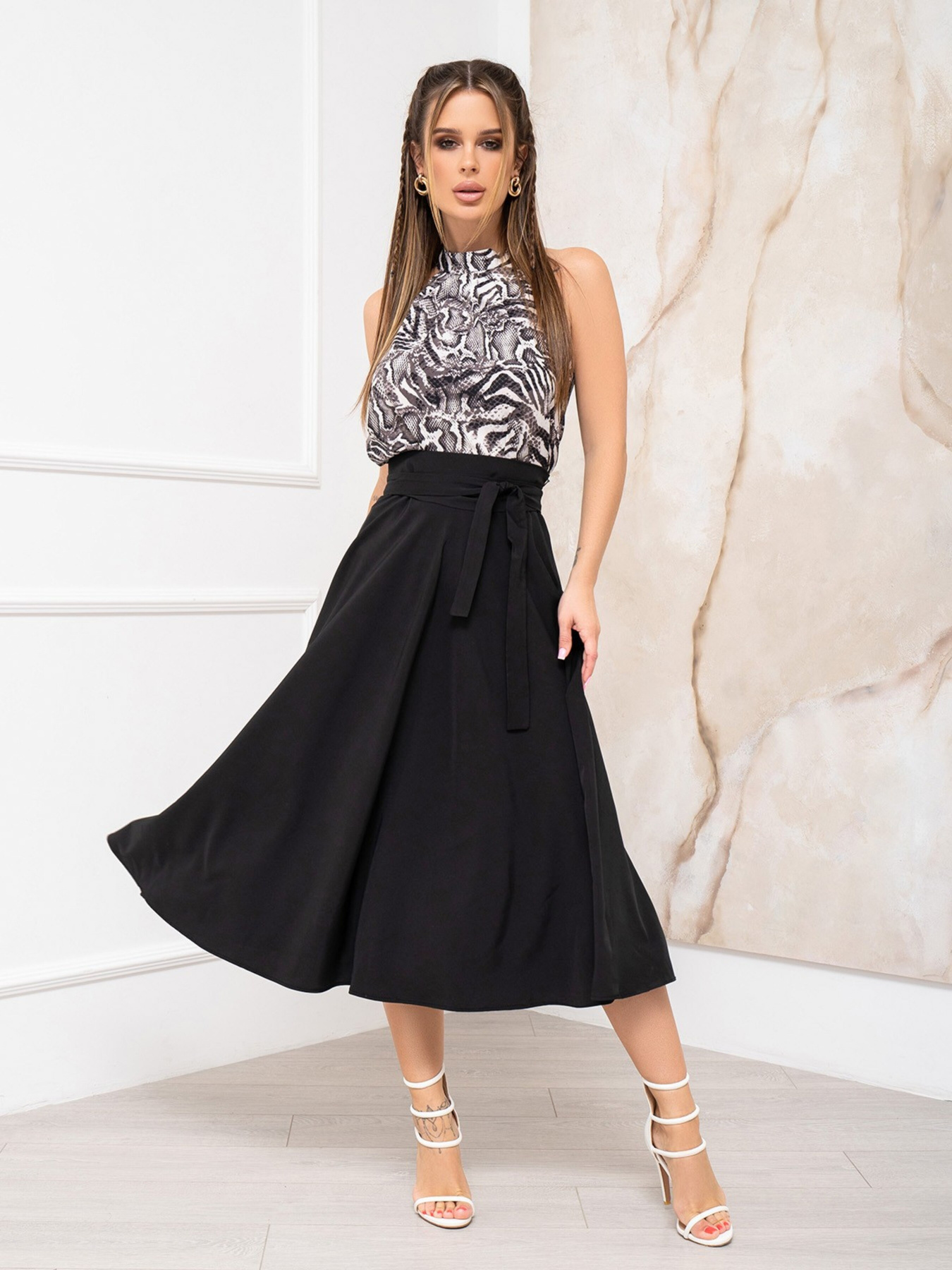 Спідниці ISSA Plus модель 13940_black Фото