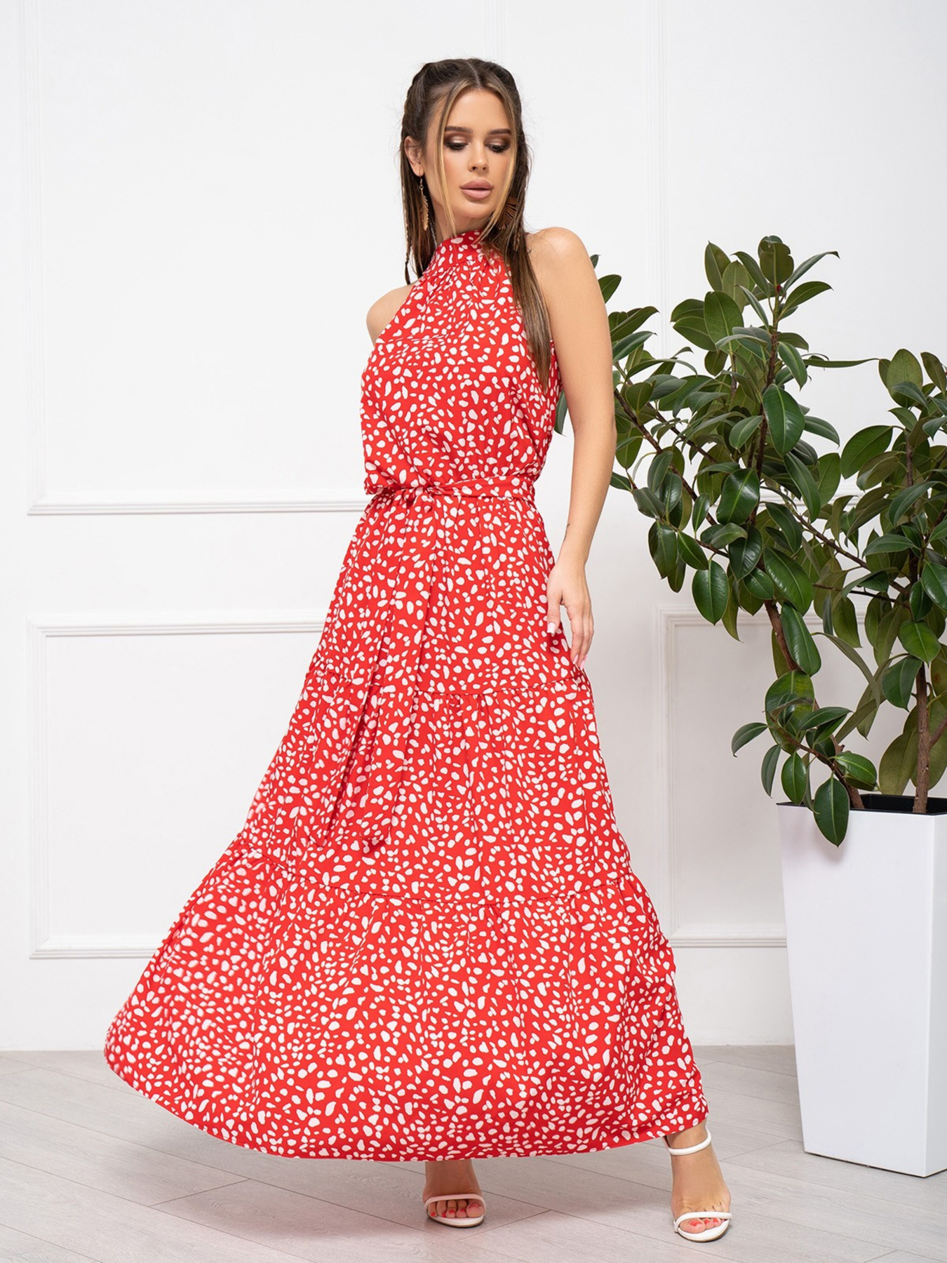 Сукні ISSA Plus модель SA-465_red Фото