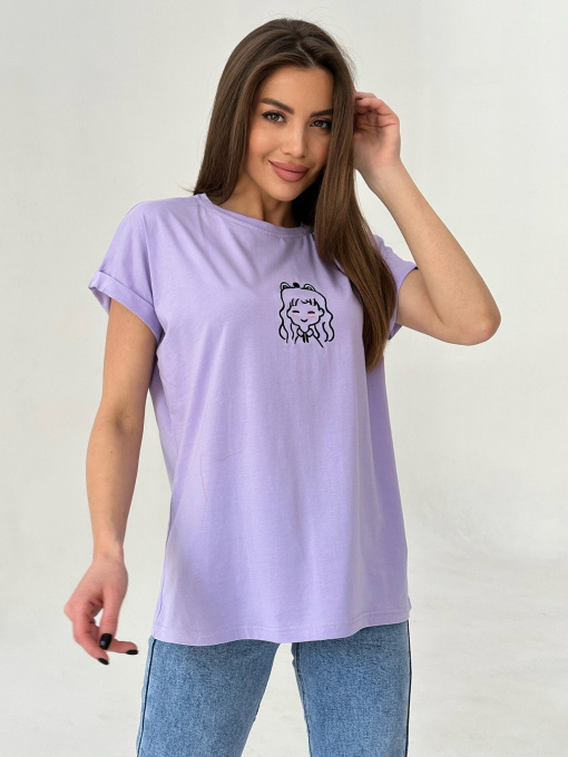 Футболки і поло ISSA Plus модель WN20-447_lilac Фото