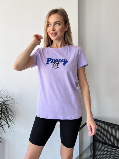 Футболки і поло ISSA Plus модель WN20-449_lilac Фото