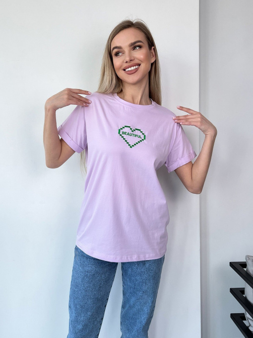 Футболки і поло ISSA Plus модель WN20-450_lilac Фото