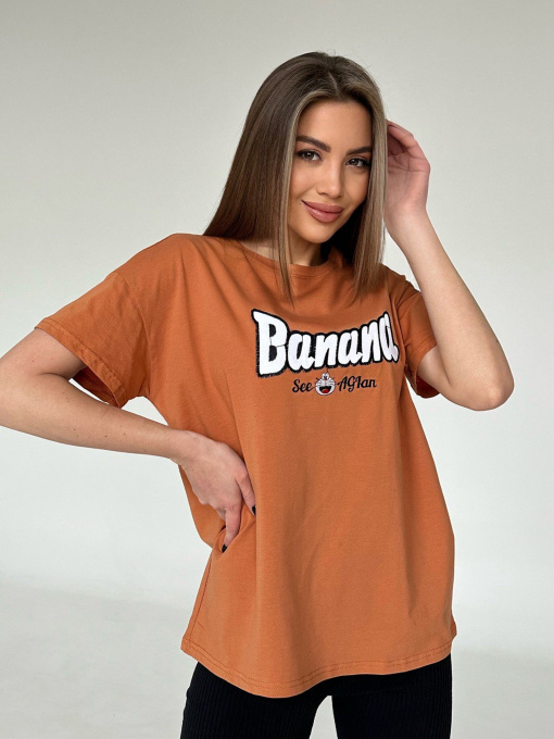 Футболки і поло ISSA Plus модель WN20-451_terracotta Фото