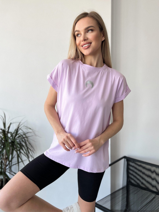 Футболки і поло ISSA Plus модель WN20-453_lilac Фото