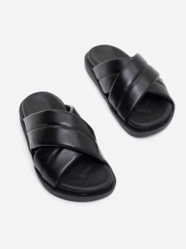 Шлёпанцы ISSA Plus модель OB2-250_black Фото