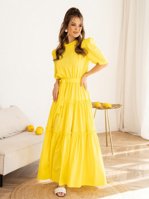 Сукні ISSA Plus модель 13974_yellow Фото
