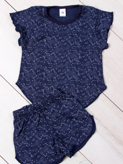 Одежда для дома и сна Носи своє модель 9668-002-zrochki-na-chornilxno-sinxomu Фото