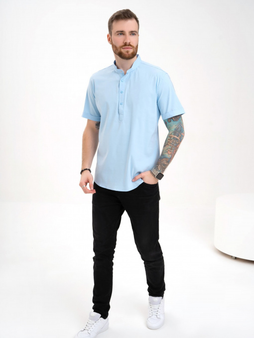 Сорочки ISSA Plus модель GN4-129_lightblue Фото