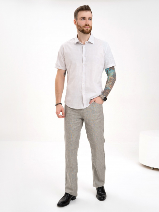 Рубашки ISSA Plus модель GN4-131_grey Фото
