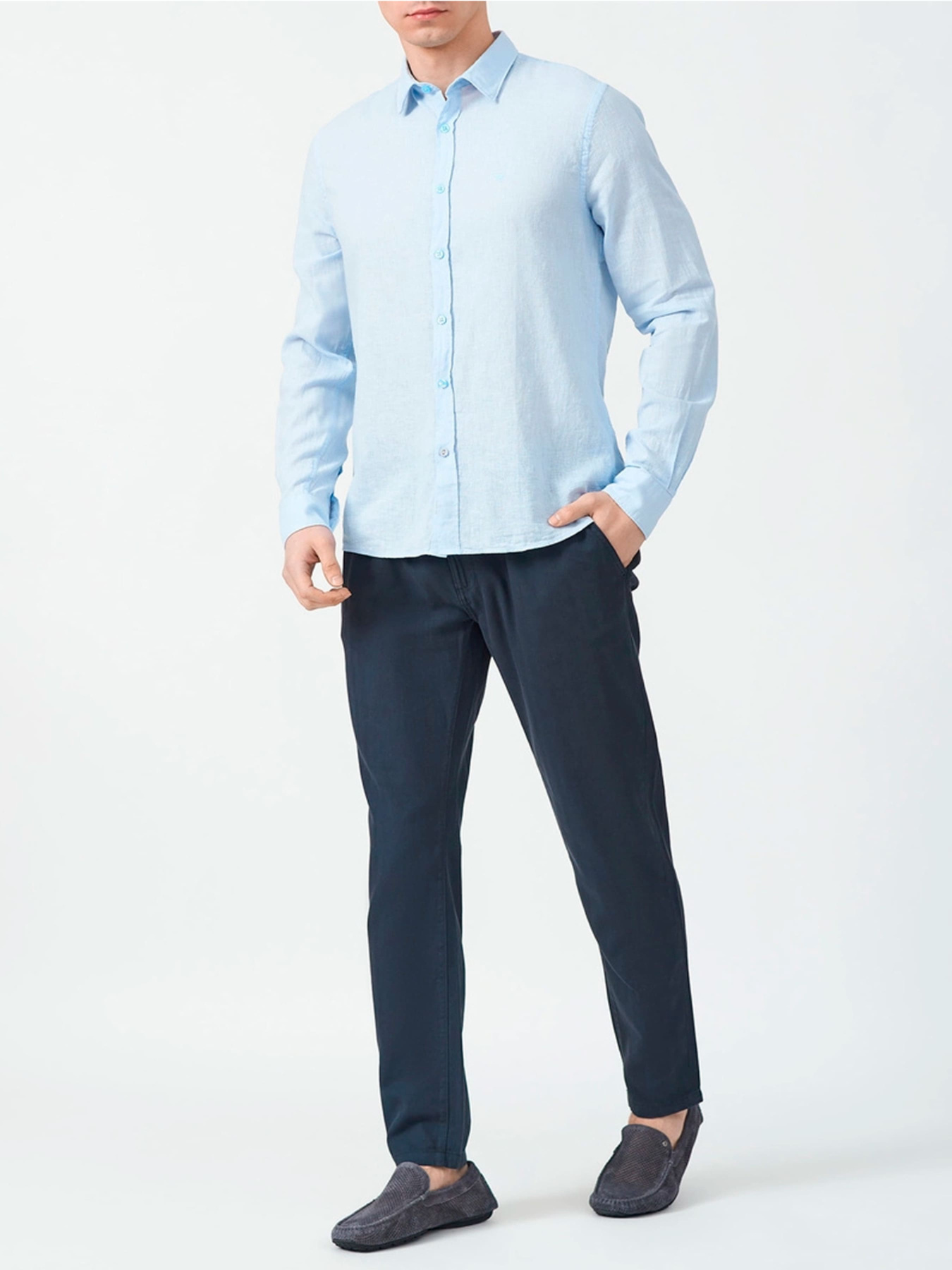 Сорочки Fred Mello модель FM23S03CU_LIGHT_BLUE Фото