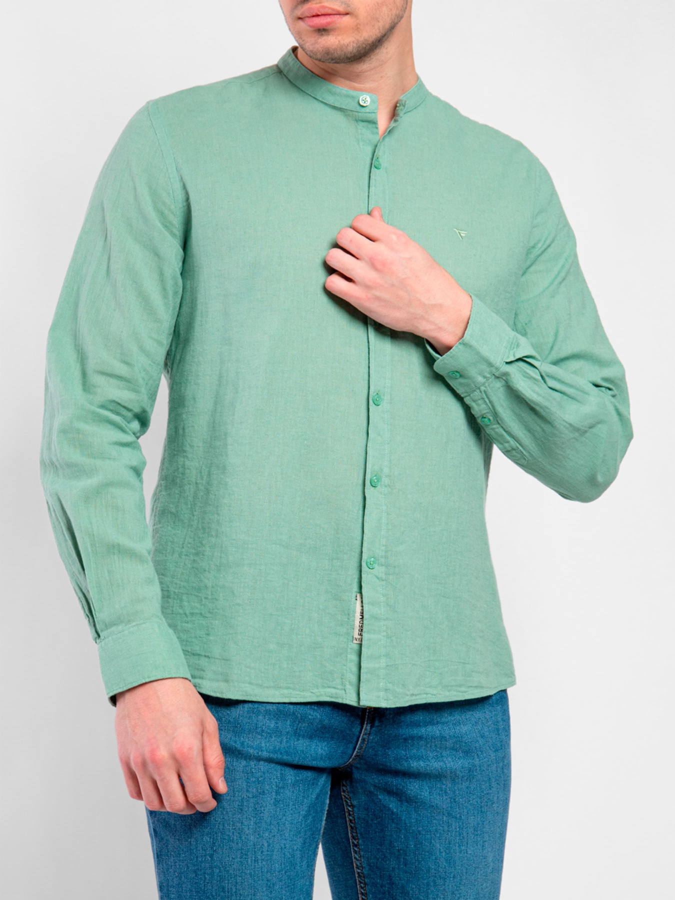 Сорочки Fred Mello модель FM23S04CU_SAGE Сорочки Fred Mello модель FM23S04CU_SAGE Фото