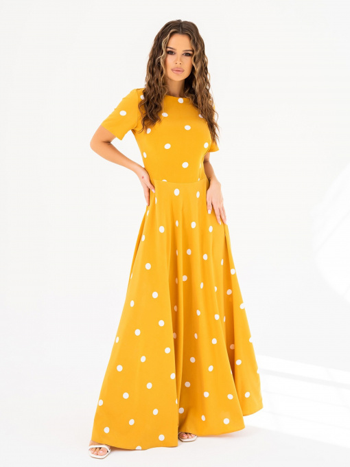 Сукні ISSA Plus модель 14009_mustard Фото