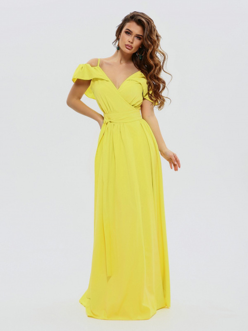 Сукні ISSA Plus модель 10816_yellow Фото