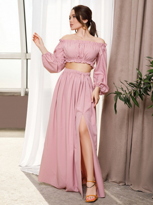 Костюмы ISSA Plus модель 12690_pink Фото