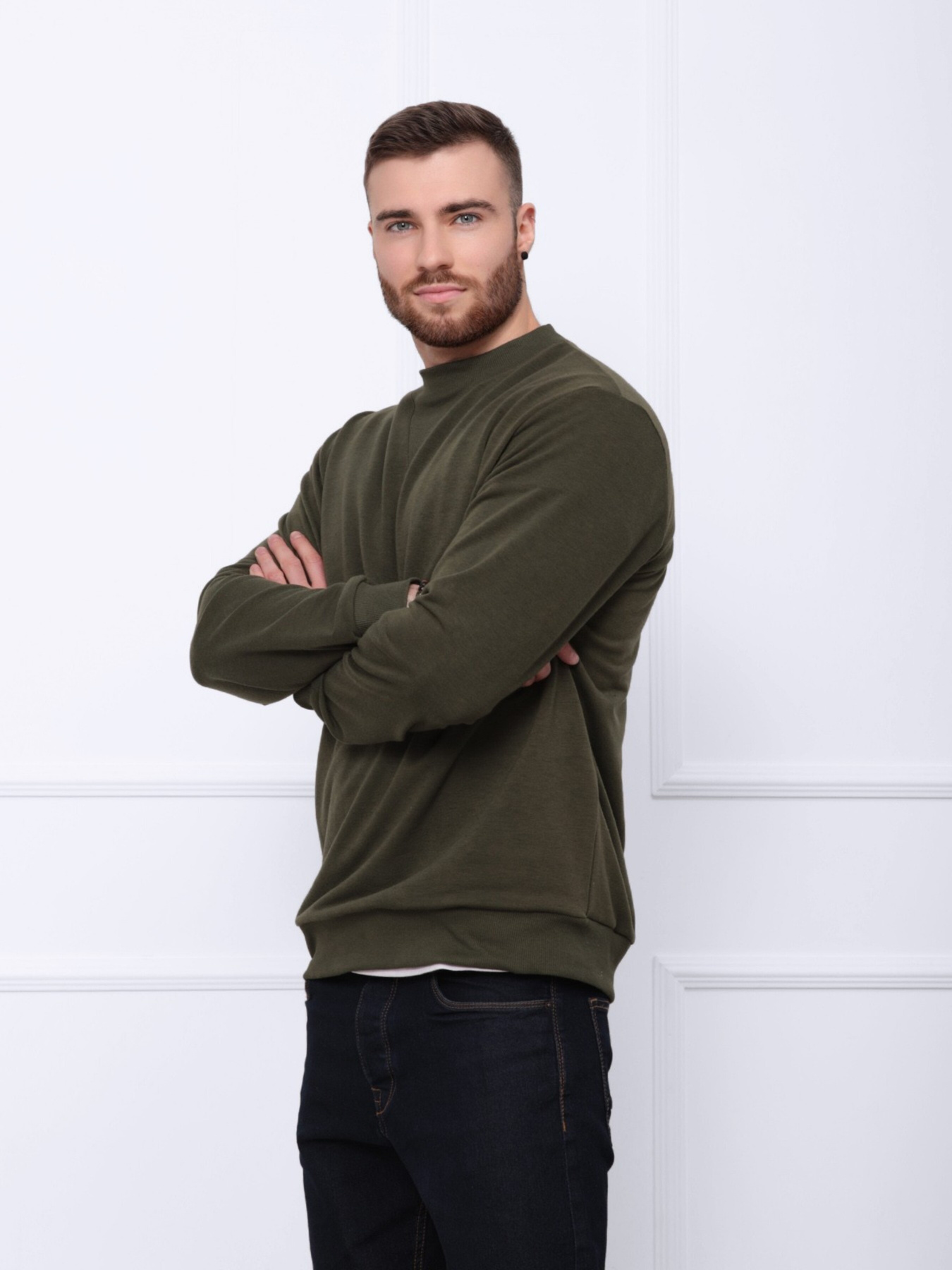 Худі та світшоти ISSA Plus модель GN-419_khaki Худі та світшоти ISSA Plus модель GN-419_khaki Фото