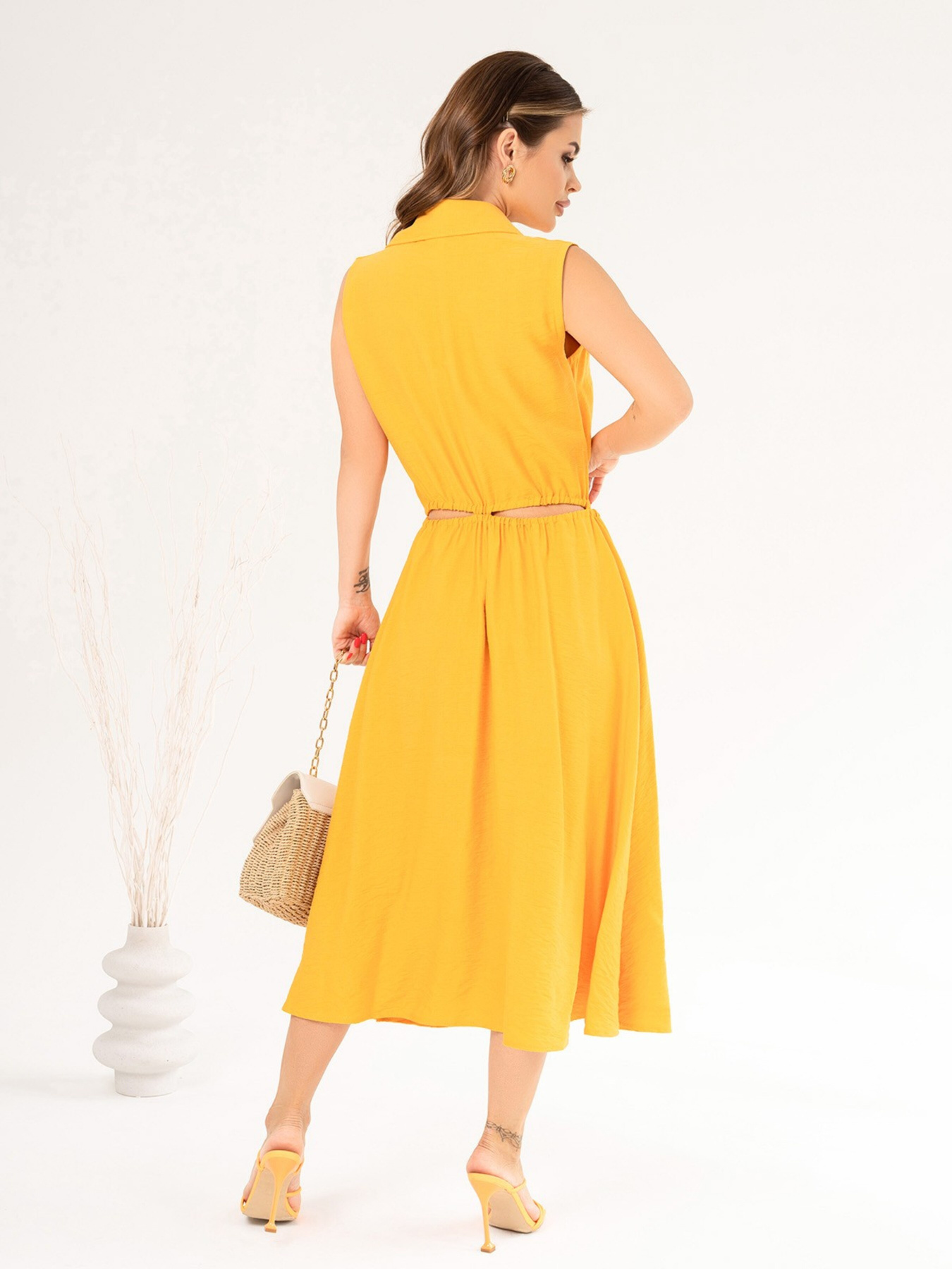 Сукні ISSA Plus модель 14080_mustard Фото