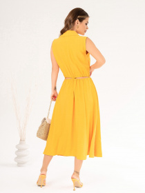 Сукні ISSA Plus модель 14080_mustard Фото