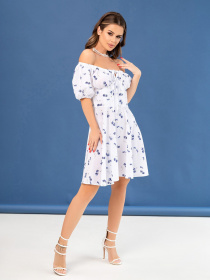 Сукні ISSA Plus модель SA-474_whiteblue Фото