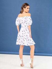 Сукні ISSA Plus модель SA-474_whiteblue Фото