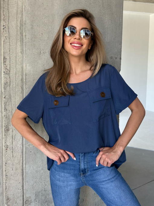 Сорочки ISSA Plus модель WN20-493_darkblue Фото