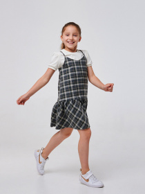Платья SMIL модель smil_120362-sero-zelenaa-kletka Фото