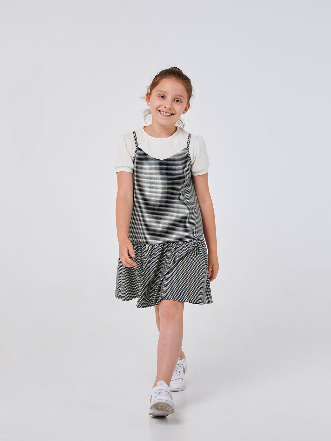 Платья SMIL модель smil_120362-cerno-belaa-lapka Фото